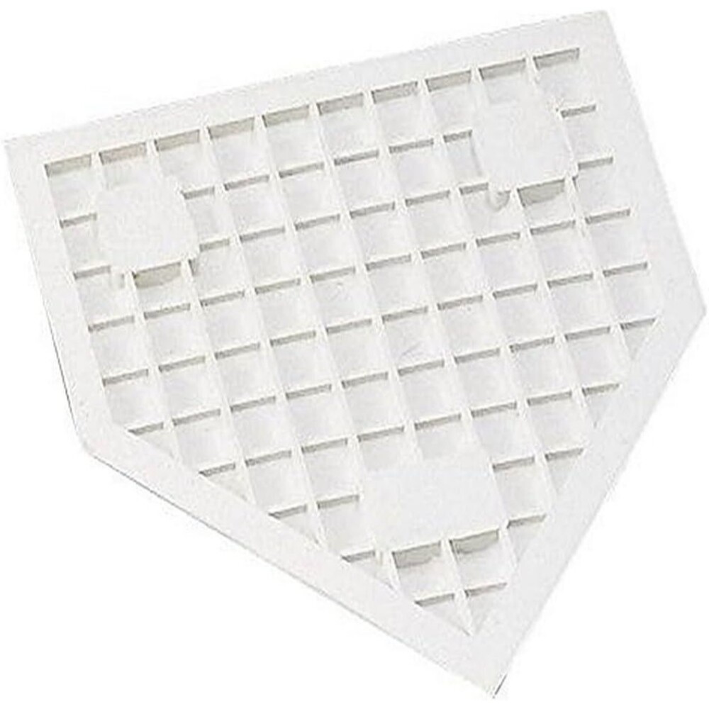 Champion Sports Heavy-Duty Rubber Home Plate, White, 16x17x1 In